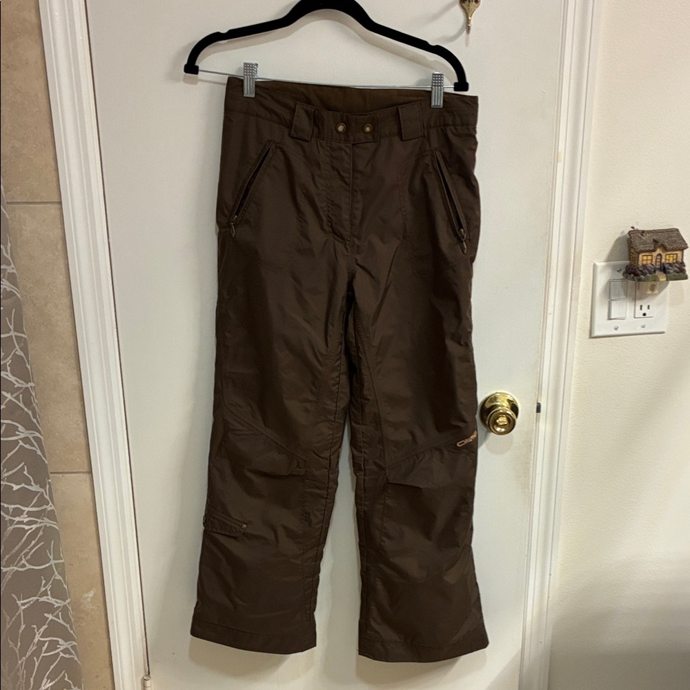 Obermeyer Girls (Juniors)-Dark Brown Snow Pants-Sz 14